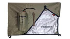 Bushmen  thermo tarp 3x3 -izolowana płachta biwakowa upf 50+ (19 pętli, 3 500 mm)