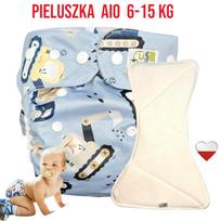 Pieluszka wielorazowa aio kieszonka bambus koparki nappime