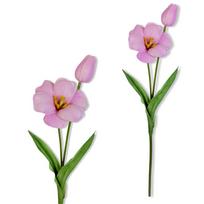 Gałązka - tulipan piankowy fioletowy 53 cm