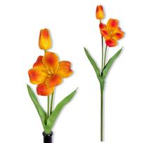 Gałązka - tulipan piankowy pomarańczowy 53 cm