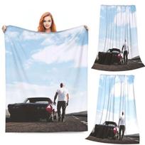 Fast & Furious Blanket Soft Warm Flannel Throw Blanket Cover for Bed Living room Picnic Travel Home Sofa Size: 75*100cm, Weight: 230 GSM