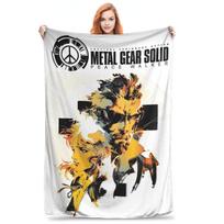 Metal Gear Solid Enter Shadow Moses Comic MGS1 Games Blankets Flannel Throw Blanket for Couch Bedding Travel Throws Bedspread Size: 75*100cm, Weight: 230 GSM