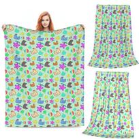 Stardew Valley Animals Blankets Soft Warm Flannel Throw Blanket Bedding for Bed Living room Picnic Travel Home Sofa Size: 75*100cm, Weight: 230 GSM