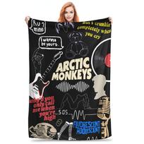 Arctic Monkeys Rock Band Blanket Multi-function Fleece Sofa Throw Blanket for Couch Bedding Outdoor Throws Bedspread Quilt Size: 75*100cm, Weight: 230 GSM