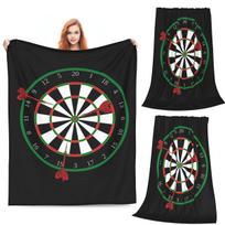 Dart Target Blanket Soft Warm Flannel Throw Blanket Cover for Bed Living room Picnic Travel Home Couch Size: 75*100cm, Weight: 230 GSM