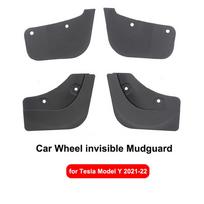 4Pcs TPE Wheel Invisible Mud Flaps for Tesla Model 3 Y  2022 PP Mudflaps Mudguard Splash Fender Guards Fit Car MY 21-22