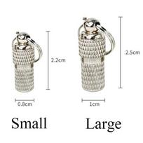 2pcs Pet Supply Anti-lost Dog Tag Silver Aluminum Alloy Cat ID Tags Collar Attached Address Label Empty Tube S