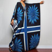 Kaftano spalvos kaklaraištis, laisvalaikio paplūdimio vasaros maxi Cover Up Maxi suknelė, moteriški drabužiai One Size