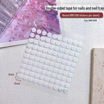 Nagų dailės ekspozicinis rinkinys su juostelėmis, padėklais, želė dvipuse lipnia juosta ir spalvų kortele fiksuotiems nagų elementams pink