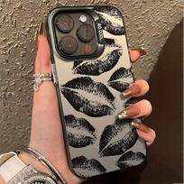 Seksualios lūpos telefono dėklas iPhone 16 Pro Max Funda iPhone 11 13 14 15 12 16promax 15promax 14promax 13promax Minkštas IMD matinis dangtelis For iPhone 13 Pro