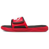 Puma Royalcat Comfort Sandals Velcro Rubber Sole Slide Sandals Unisex Sandals Black Red 372280-07 39