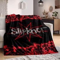 1 vnt. Slipknot grupės prekių minkštas patogus pledas su skaitmenine spauda, visų sezonų daugiafunkcinis megztas audinys patalynei, biurui, sofai, namų dekorui pledas 80cm×120cm
