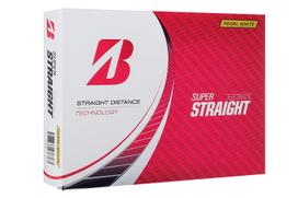 BRIDGESTONE SUPER STRAIGHT Golf 2023 Pearl White Balls, Model, 12-Pack,