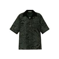 Onitsuka Tiger Printed Shirt Short Sleeve Comfortable Casual Shirt Men shirts Dark-Green 2181B047_201 M