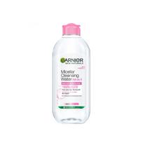 Garnier micelinis valomasis vanduo jautriai odai | Makiažo valiklis ir prausiklis | Tiesiog supilkite, paspauskite ir nuvalykite | 400 ml 400 ml white