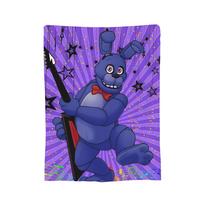 FNAF At Freddys Blankets Flannel Printed Multifunction Warm Throw Blankets for Home Car Bedspreads Size: 75*100cm, Weight: 230 GSM