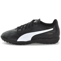 PUMA Monarch Men Lace Up TT Rubber Studs Support Shock Absorbing Lightweight Football Shoes White Black 105674-01 43