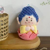 Cartoon Buddha Plush Toy Creative Buddha Stuffed Doll Keyring Backpack Couple Pendant Cute Plush Dolls Keychain For Kid Gifts A1