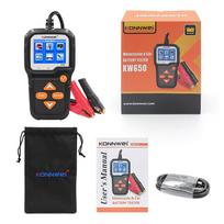 KONNWEI KW650 Car Battery Tester 6V 12V Motorcycle Car Auto Analyzer 100 to 2000 CCA Car Moto Cranking Charging Test Tool KW650