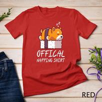 Cute sleeping shiba inu dog Official Napping Unisex T-shirt 8 S