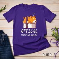 Cute sleeping shiba inu dog Official Napping Unisex T-shirt 7 M