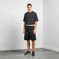 DRIPX Streetwear Raw Edge Cargo Shorts Mens Beige Deconstruct Splice Relaxed Fit Knee-Length Casual Shorts Wide Leg Outdoor Bottoms M