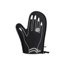 Microwave Oven Gloves Heat Insulation Thickening Anti-scald Household Baking Oven Kitchen Gloves (1pcs, Black)