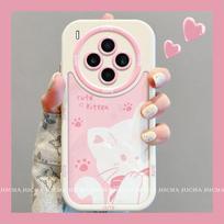 Cute Cat Design Silicone Phone Case Vivo X300 Pro X200 X100 Series Shockproof Full Coverage Protective Cover vivo X300