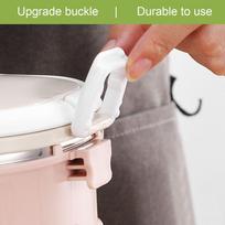 Round Shape Stackable Bento Box Stackable Design Insulated Lunch Container  Outdoor Travel 1 Layer
