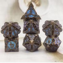 Kostki rpg galaktyczny portal zestaw 7 metalowych kości