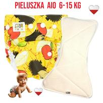 Pieluszka wielorazowa aio kieszonka bambus jeże  nappime