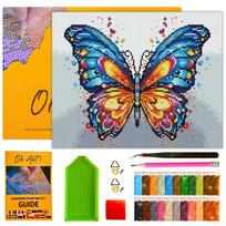 Deimantinė tapyba su rėmeliu 30x40 mozaika didelis drugelis diamond painting 5d ohart!