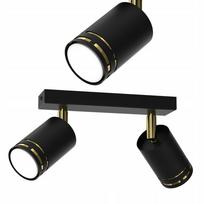Plafon sufitowy czarny złoty ruchomy led gu10 polska lampa spot reflektor