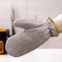 Lengthened Housework Cleaning Gloves Waterproof Cleaning Silver Gloves Dishwashing Gloves Short(Single)