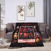 At Freddys Springtrap Blankets Fleece Winter FNAF Game Breathable Warm Throw Blankets for Home Bedroom Bedspread Size: 75*100cm, Weight: 230 GSM