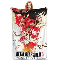 Metal Gear Solid Enter Shadow Moses Comic MGS1 Games Blanket Portable Throw Blanket for Bedroom Office Throws Bedspread Quilt Size: 75*100cm, Weight: 230 GSM