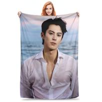 Dylan Wang Dong Fang Da Qiang Cang Lan Jue Blanket Lightweight Fleece Throw Blanket for Bedding Outdoor Throws Bedspread Quilt Size: 75*100cm, Weight: 230 GSM