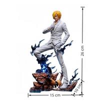 26cmAnime One Piece character collection Luffy Zoro Sanji Nami Ace resin model statue collection toy gift ornaments No box