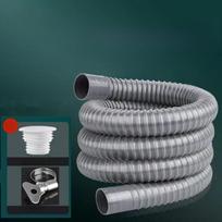 70cm Anti-Odor Flexible Drain Hose with Clamp and Sealing Ring for Bathroom or Kitchen Sink Plumbing Applications