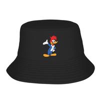 Woody Woodpecker Bucket Hat Panama Bob Hats Outdoor Hip Hop Autumn For Summer Beach Fishing Unisex Fisherman Caps One Size