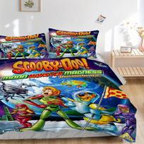 Scooby-Doo Moon Monster Madness Bedding Set Comforter Cover Gift for Bedroom,Includes 1 Cover and 2 Pillowcases, No InsertB401 135x200cm