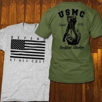 Graphic t-shirt Recon Infantry Military Combat Veteran new cotton Tee S