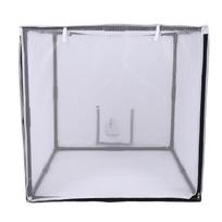 Portable Spray Paint Booth with Filter and Mesh Curtain Mobile Detachable Painting Tent for Garage Studio Yard white