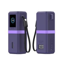 Dustproof Silicone Case Shockproof Carrying Case for Anker 165W 25000mAh Power Bank Travel violetinė