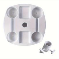CYBeach Umbrella Umbrella Tray, with 4 Cup Holders and 4 Snack Grids, Suitable for Beaches, Terraces, Gardens and Swimming Pools