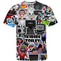 Funny Skibidi Toilet Printing T Shirt Cartoon Camera Graphic T-shirts For Men Kid Fashion Streetwear Short Sleeve Clothes Top L