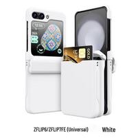 CAXITON Samsung Z Flip 6/7 FE Clear Foldable Card Slot Case