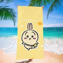 Cute Chiikawa Bear Doll Large Beach Towel, Sand Resistant Lightweight Soft Towel For Pool Camping Vacation 50X100CM