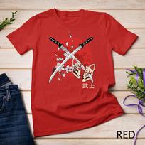 Ancient Japanese Cherry Blossom Samurai Katana Sword T-Shirt Unisex T-shirt 8 XL