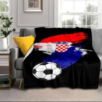 Croatian Football Pride Portable Blanket/Soft Blanket Bedding Blanket Suitable for Travel Camping Living Rooms Offices Sofas Fan Gifts 75x90cm